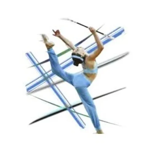 Jeune femme dansant avec son baton